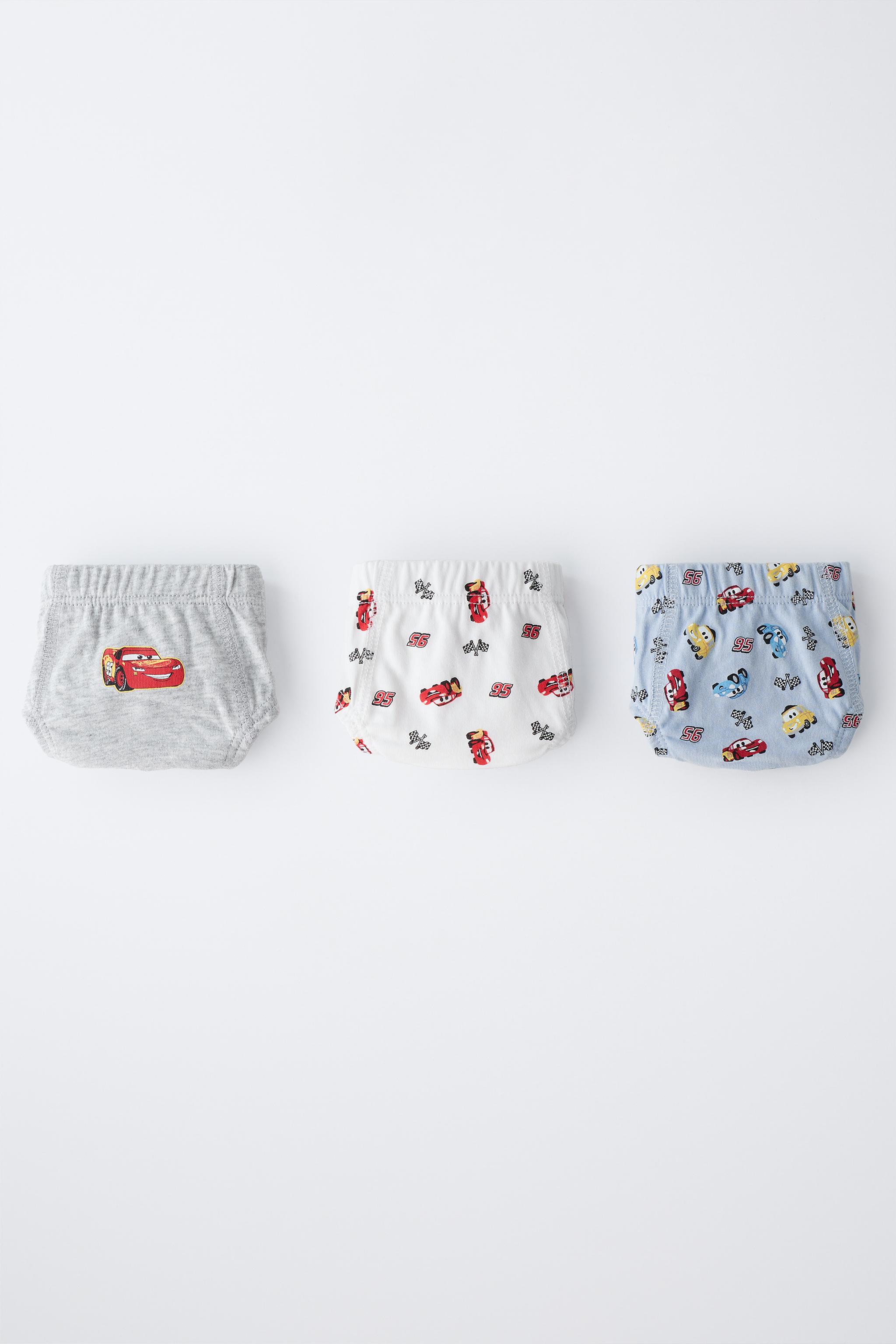 2-6 YEARS/ THREE-PACK OF CARS © DISNEY UNDERWEAR